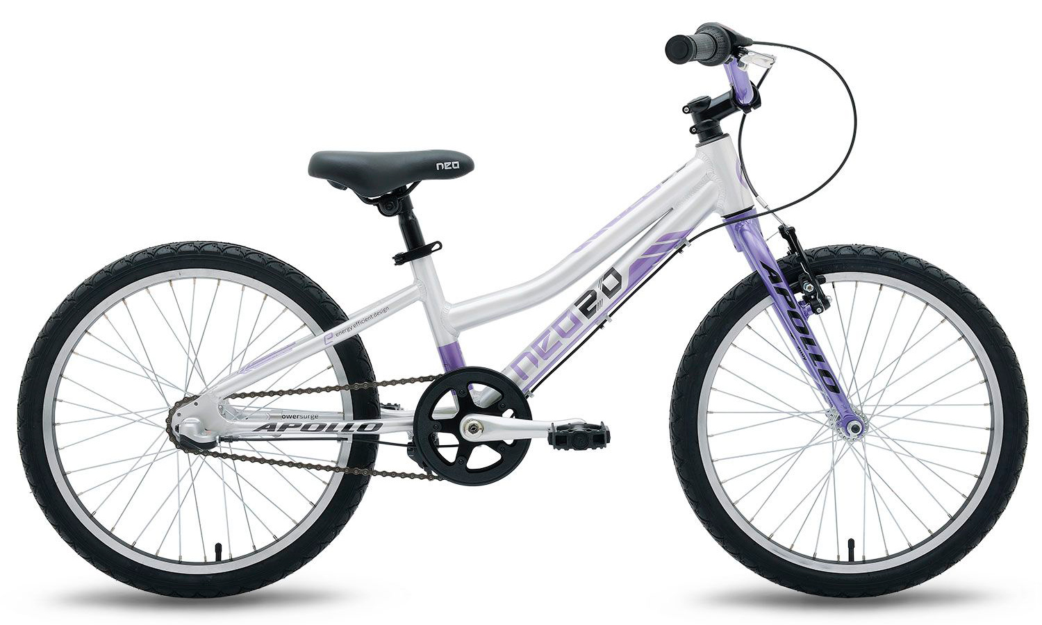 Велосипед 20" Apollo NEO 3i girls (2019) 2019 Серебристо-фиолетовый 7