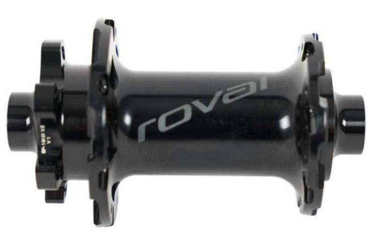 Фотография Втулка в сборе Specialized HUB ROVAL, FRONT, TA, 15X110MM, 28H, DISC, 6-BOLT, J-BEND FLANGE, W/ 19MM OD END CAPS (SP-19151) 