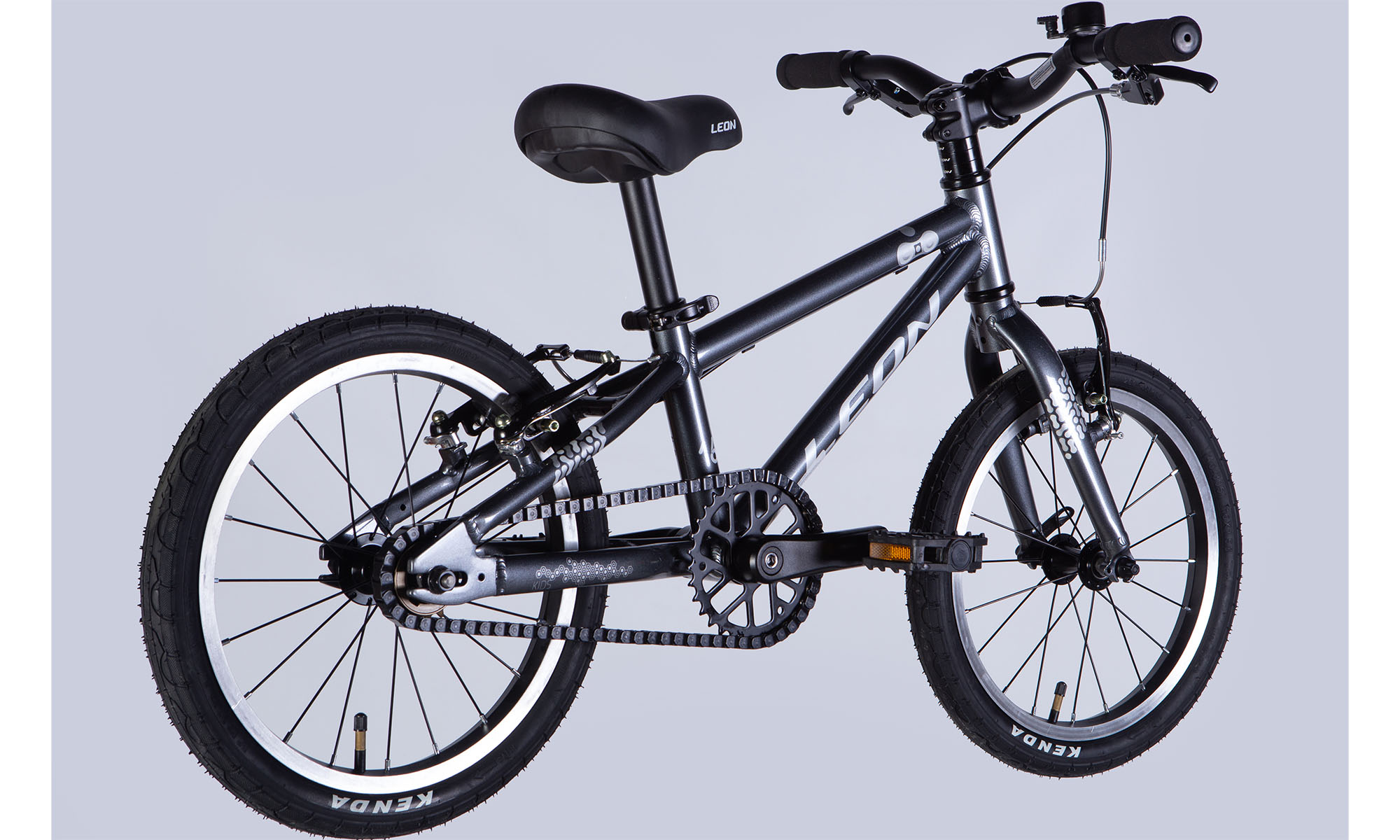 Велосипед Leon GO Vbr FR 16" рама-8", 2025, серый 3