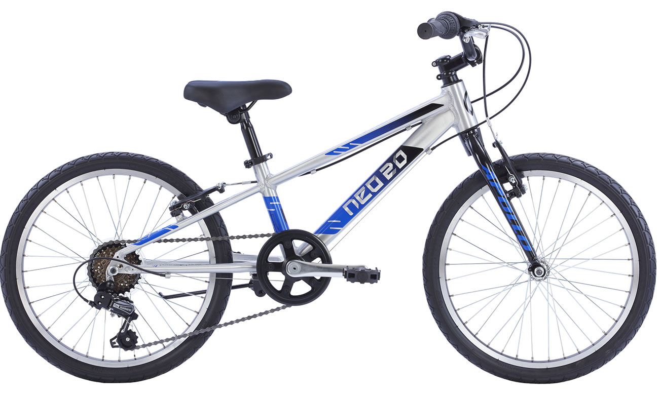 Велосипед Apollo NEO 6s boys 20" 2022 серо-синий