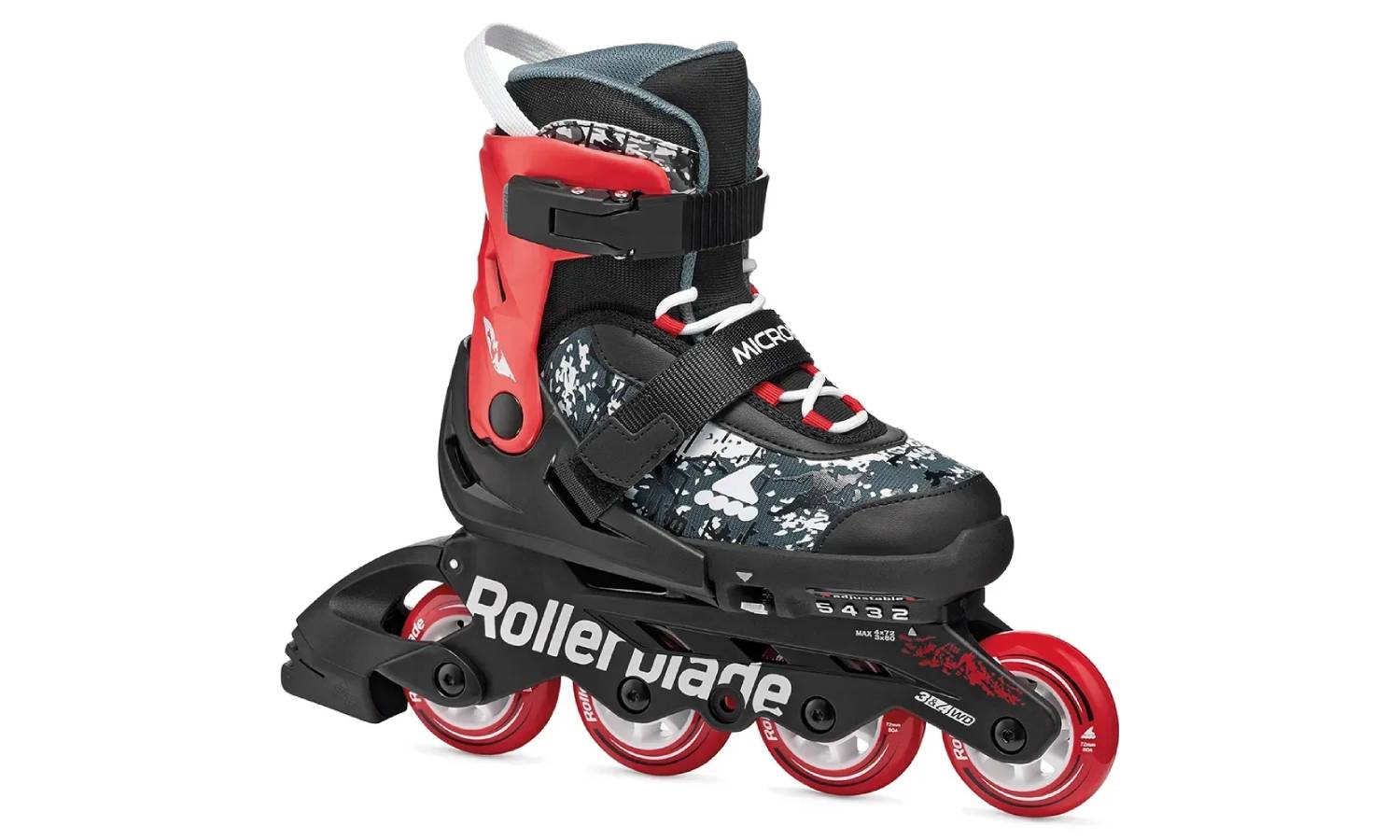 Ролики Rollerblade Microblade SL black-red 28-32
