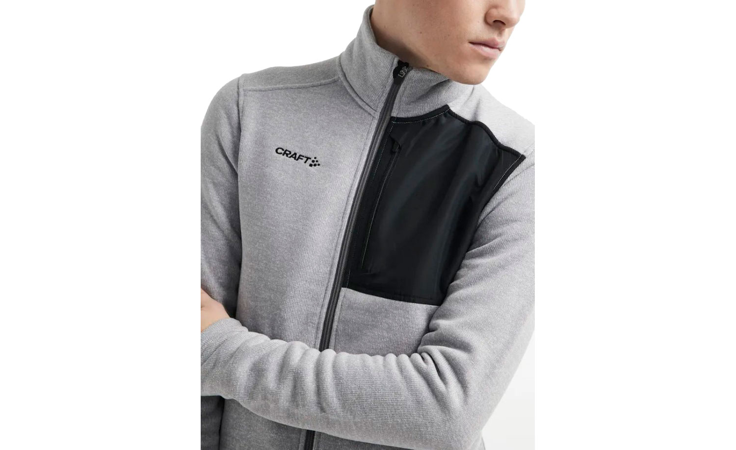Кофта Craft ADV EXPLORE HEAVY FLEECE чоловіча, розмір L, сезон AW 22, білий 4