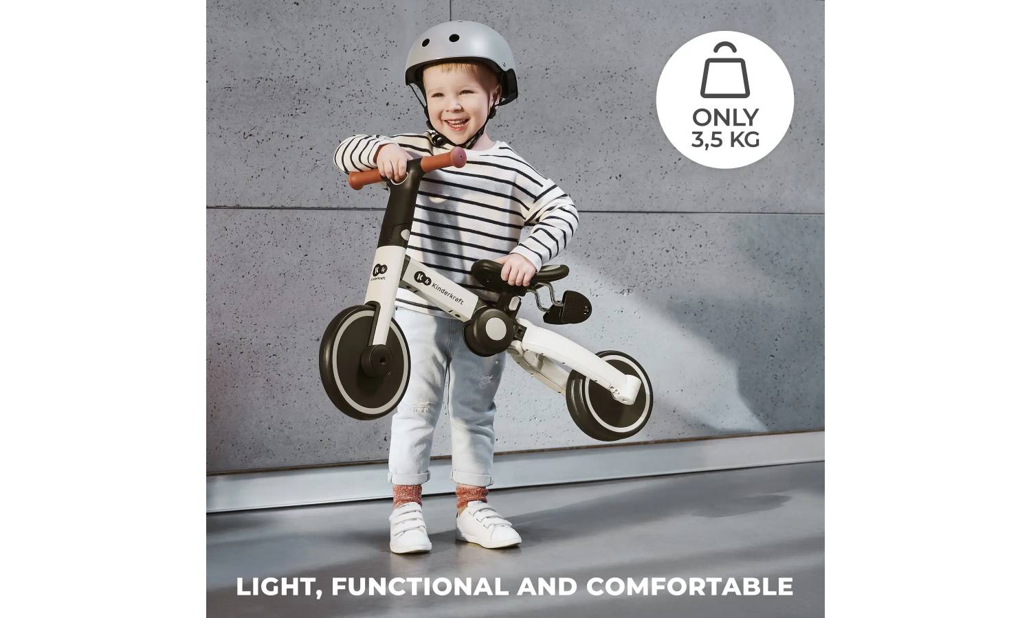 Трехколесный велосипед 3 в 1 Kinderkraft 4TRIKE Silver Grey 18