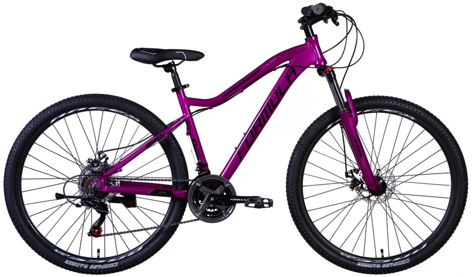 Фотография Велосипед Formula ALPINA AM DD 27.5" размер М рама 17 2024 Фиолетовый