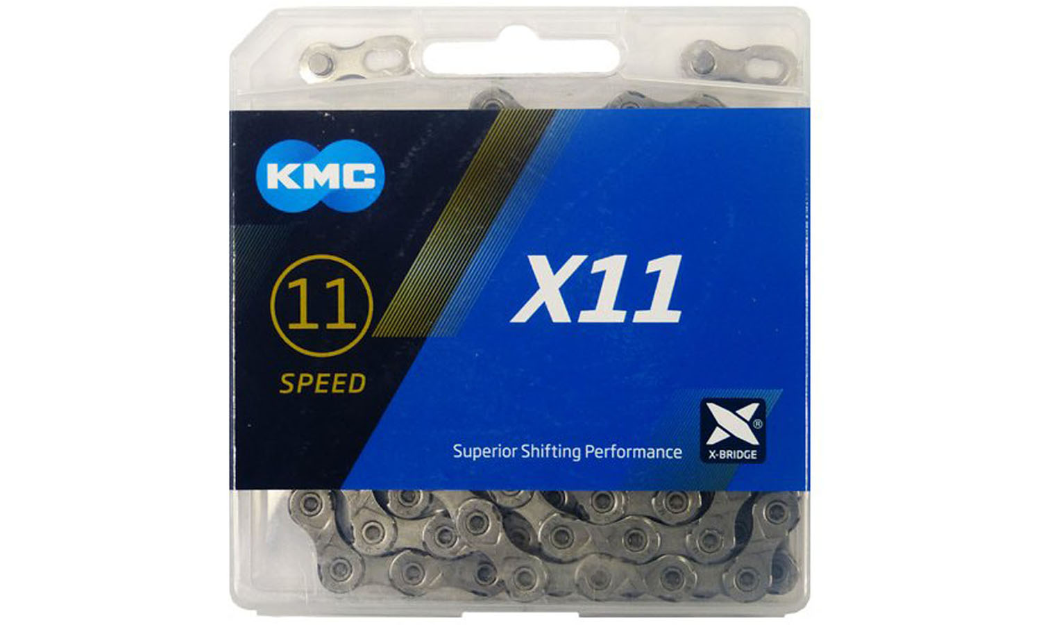 Цепь KMC X11 Grey 11 скоростей 114 звеньев серый + замок 2