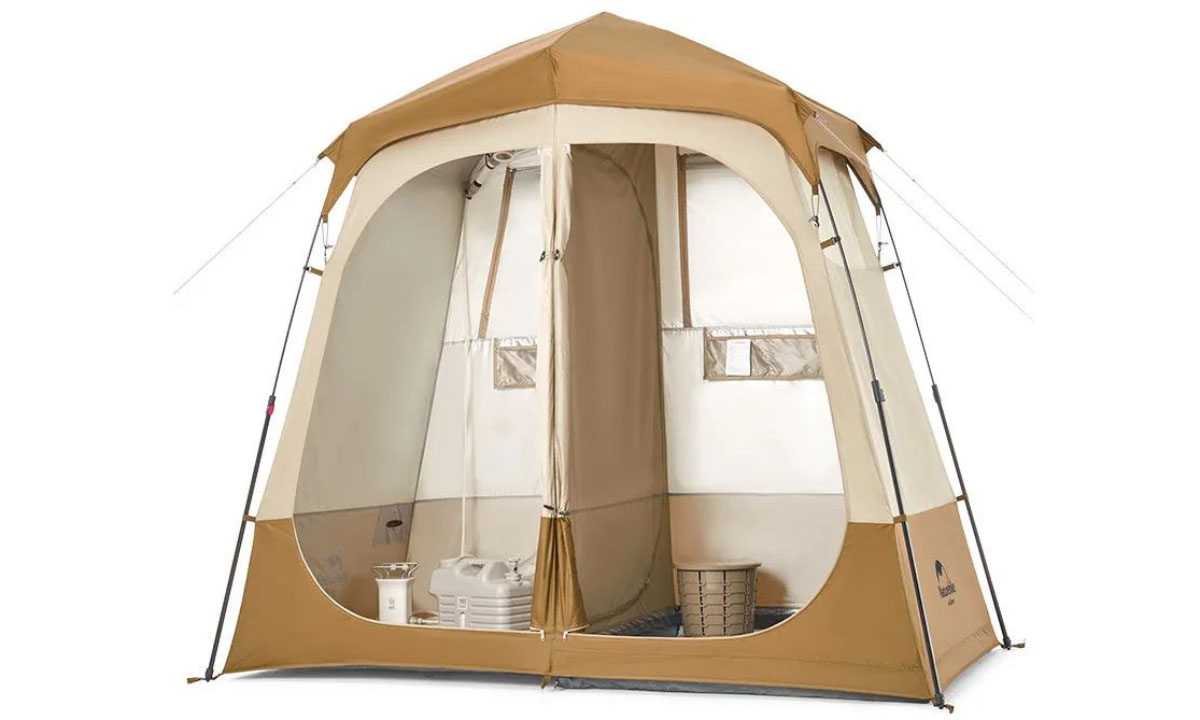 Фотография Душевая палатка Naturehike Shower Tent (NH22ZP006) коричневая