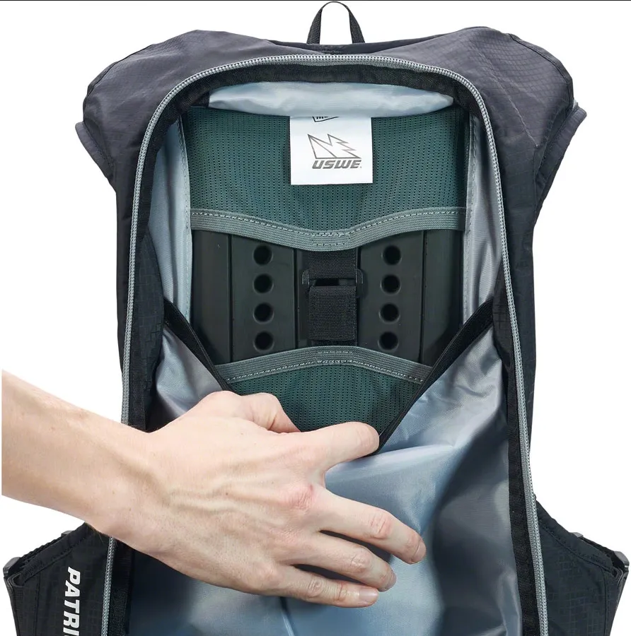 Рюкзак USWE PATRIOT Backprotector (защита спины) 15 л, Серо-черный 3