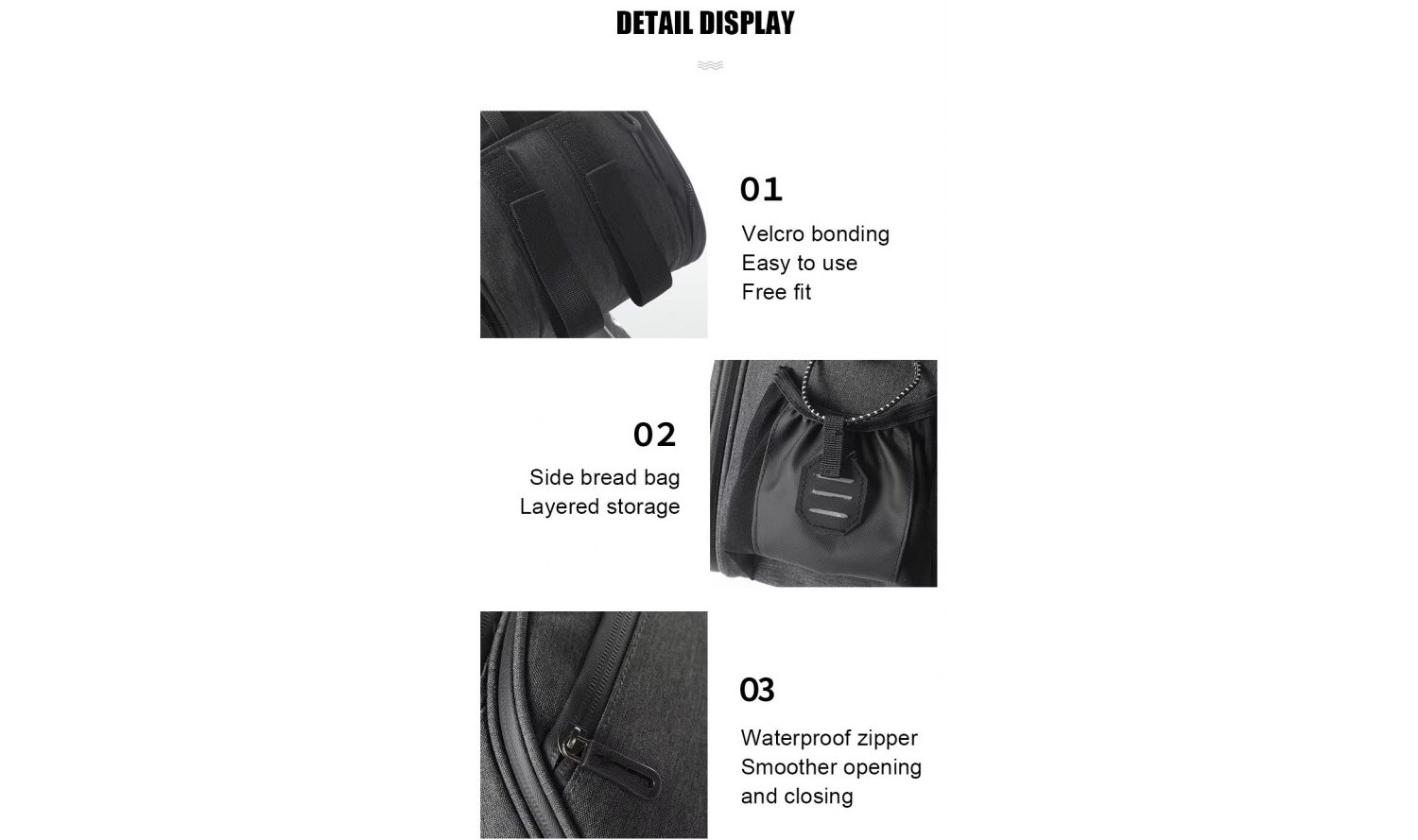 Велосумка на багажник EsLNF, 12л, серый 5 Велосумка на багажник EsLNF, 12л, серый 5