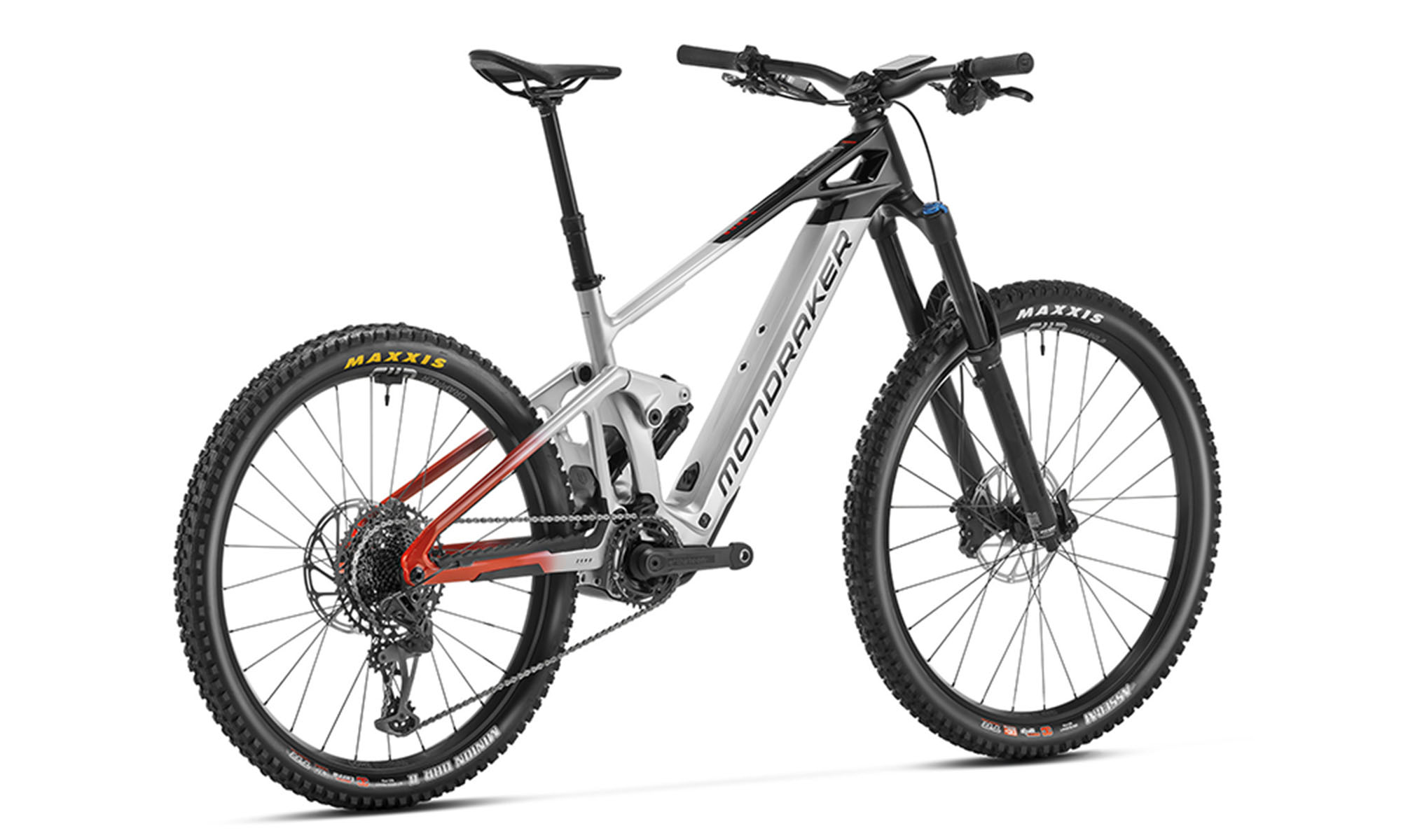 Электровелосипед MONDRAKER DUNE R Carbon, Mullet 29"/27.5", размер S, рама 38, 400Wh Bosch SX, год 2026, Серебристый 2