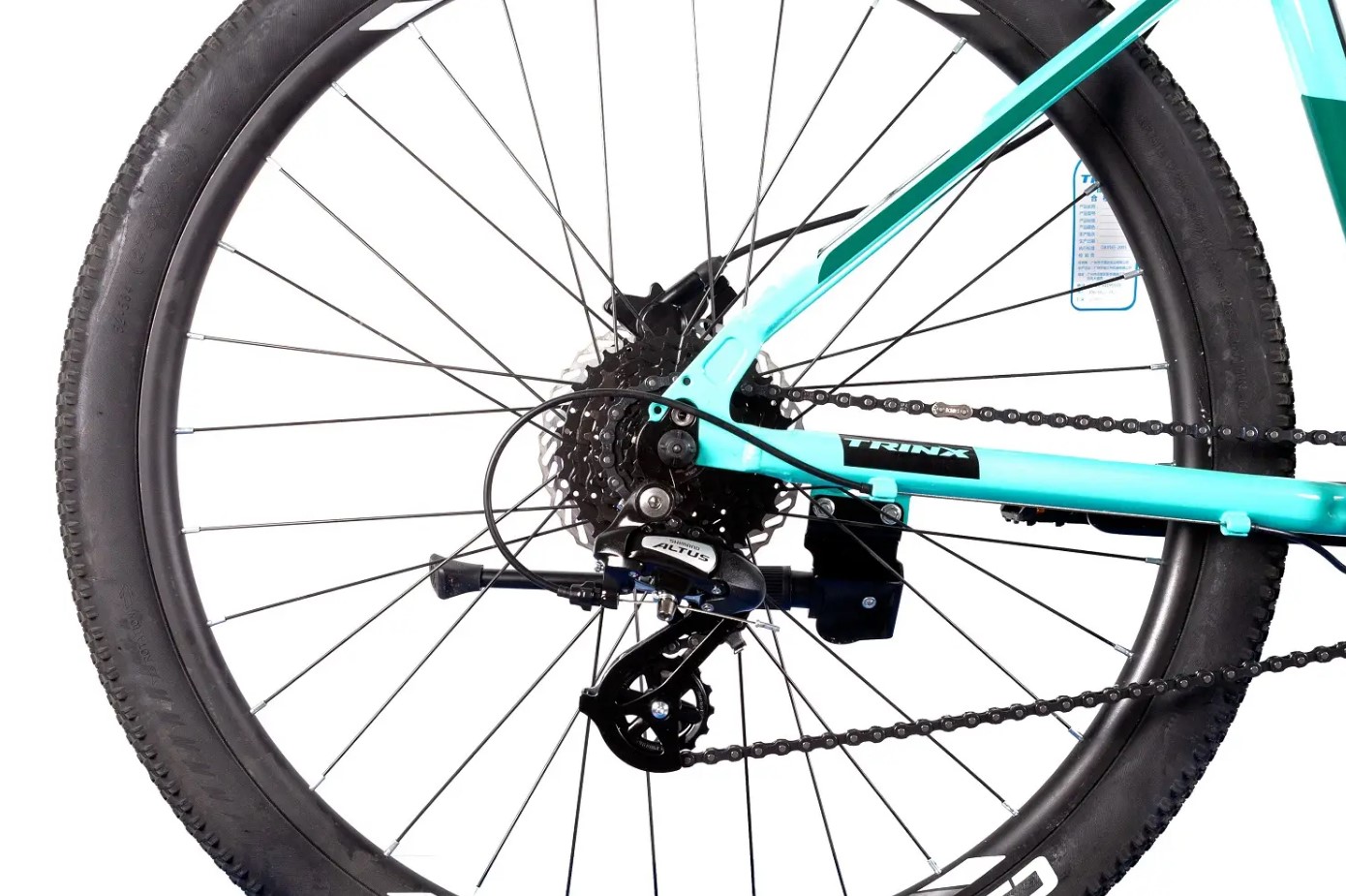 Велосипед Trinx M600 Pro 29" розмір L рама 19 2021 Бірюзовий 5