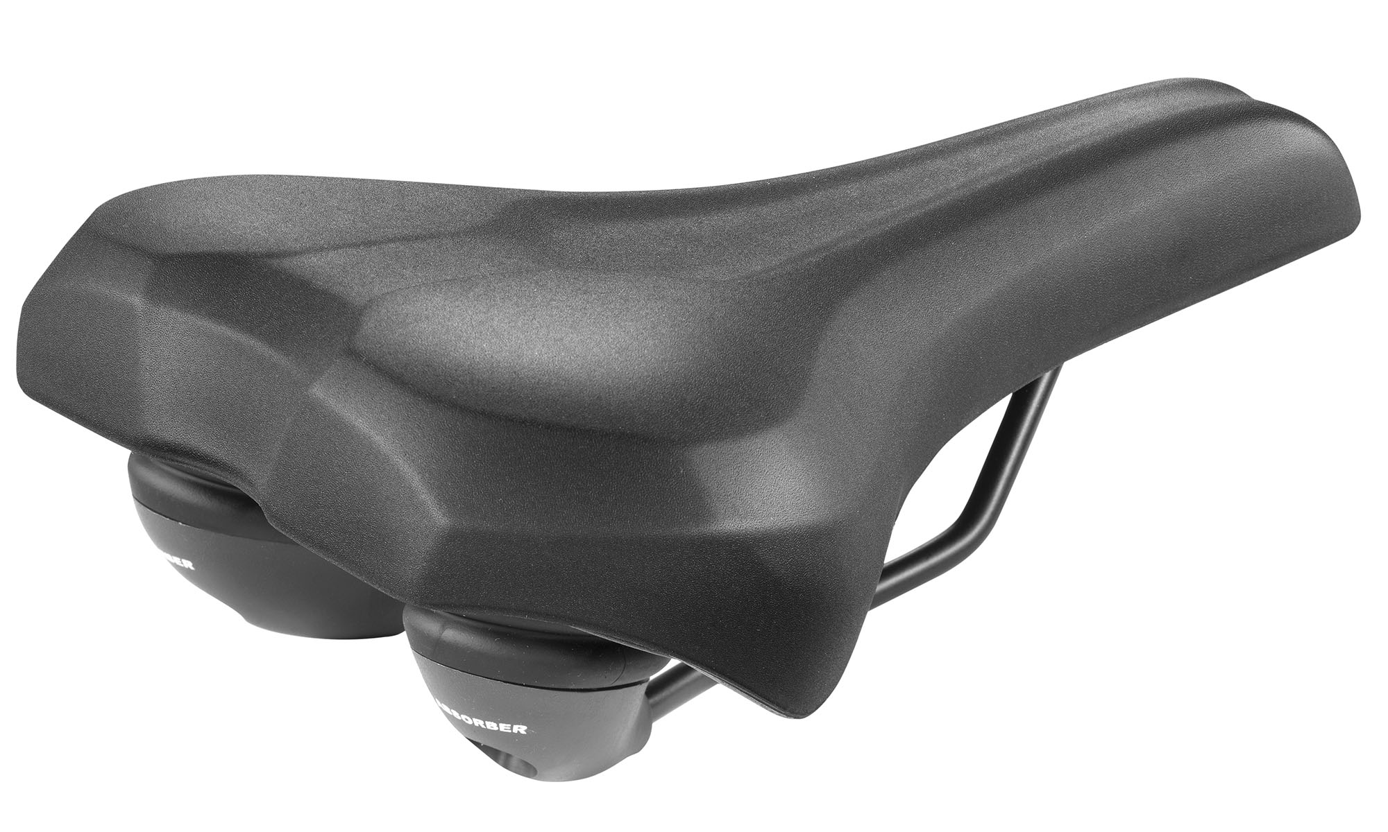 Седло Monte Grappa BMG MYA S008 PLUS, с эластомерным демпфером, черный, 260х205 мм 