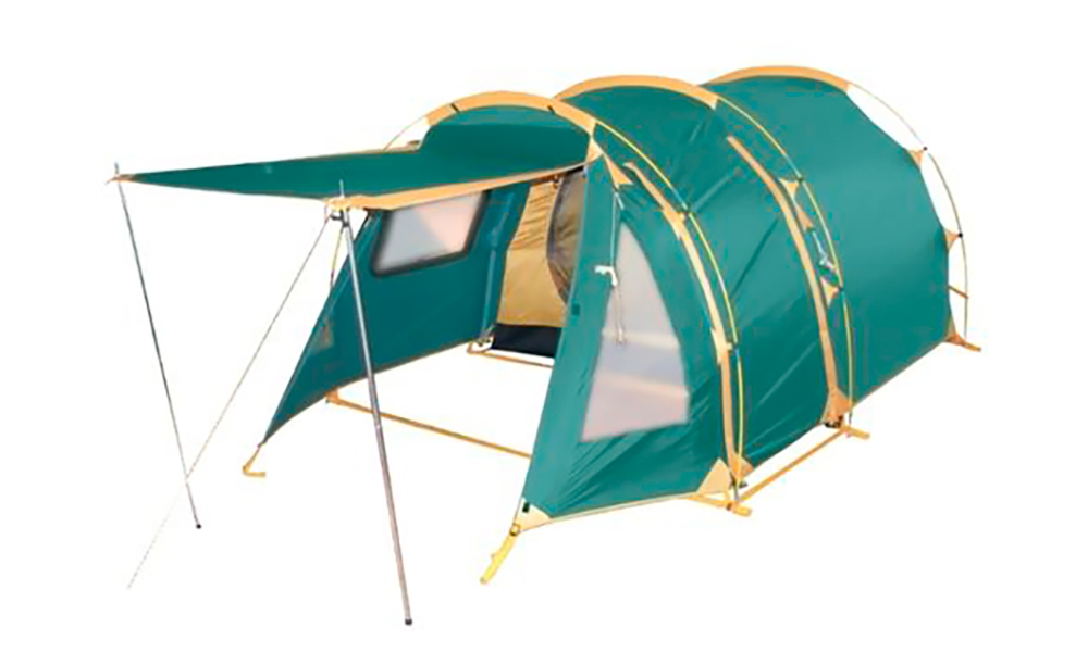 Фотография Палатка Tramp Octave 2 зелено-желтый