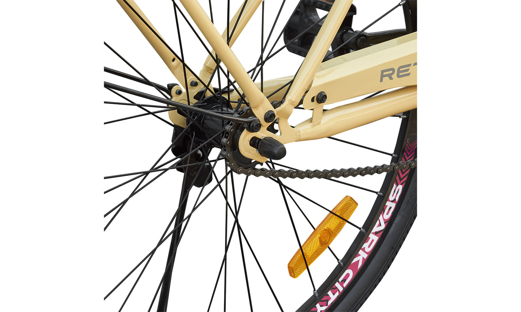 Велосипед SPARK CITY RETRO 28", размер рамы L (18"), желтый 4