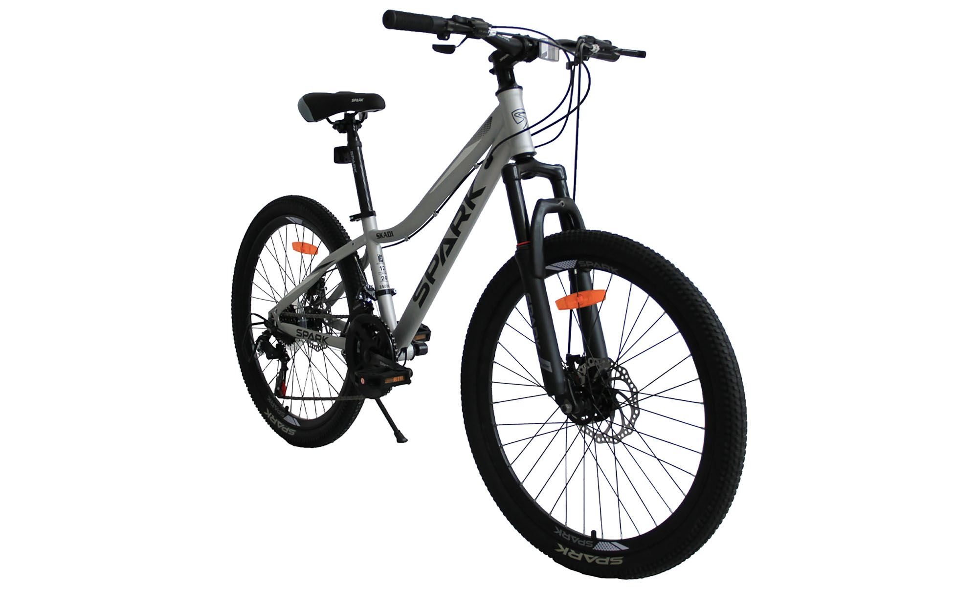 Велосипед SPARK SKADI 24", розмір XXS, рама12", рік 2025, сірий (м) 2 Велосипед SPARK SKADI 24", розмір XXS, рама12", рік 2025, сірий (м) 2