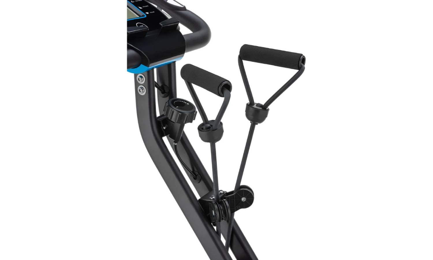 Велотренажер Gymtek FX600 магнитный складной с эспандерами синий 8