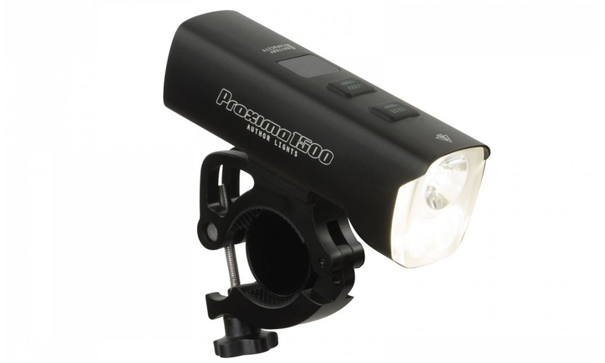 Ліхтар передній Author PROXIMA 1500 lm / HB 22-38 mm USB Alloy. чорний Ліхтар передній Author PROXIMA 1500 lm / HB 22-38 mm USB Alloy. чорний