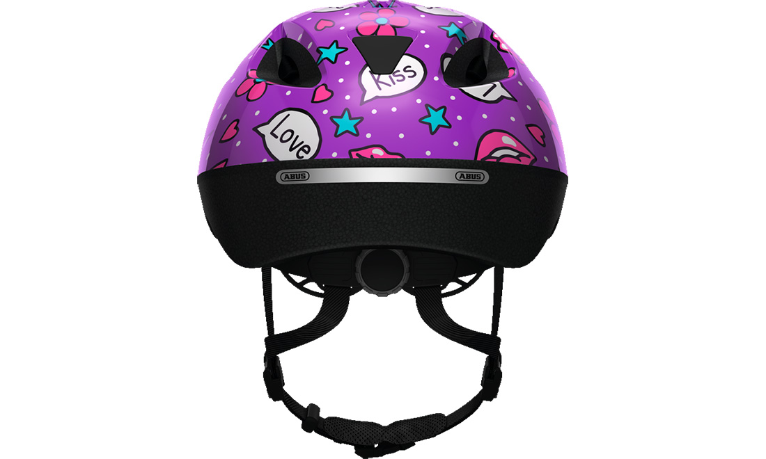Шолом дитячий ABUS SMOOTY 2.0 Purple Kisses розмір S (45-50 см), Фіолетовий 2