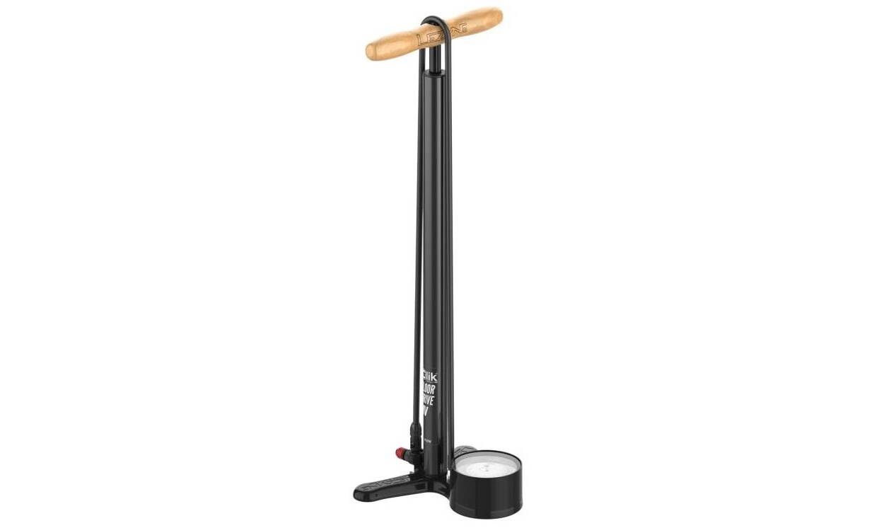 Напольный насос Lezyne Clik Floor Drive HV, максимальное давление 100 psi, манометр 3.5", черный 