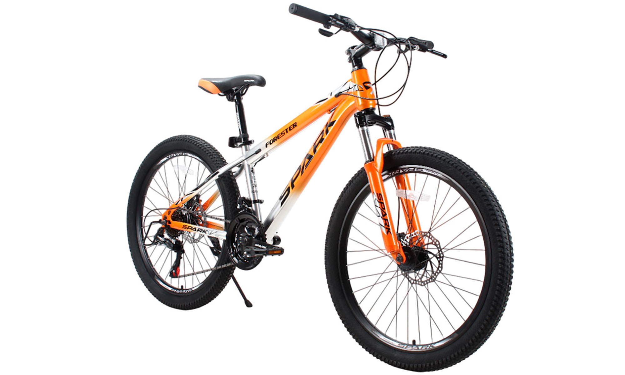 Велосипед SPARK FORESTER JR. 24", розмір XS, рама 13", рік 2025, помаранчевий з сірим 5