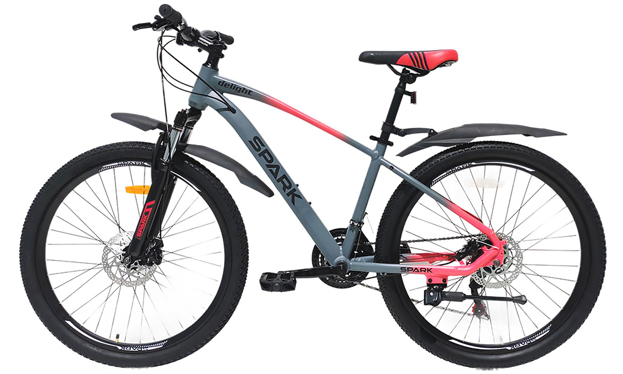 Велосипед SPARK DELIGHT 26", розмір S, рама 15", 2025, сірий з рожевим 3