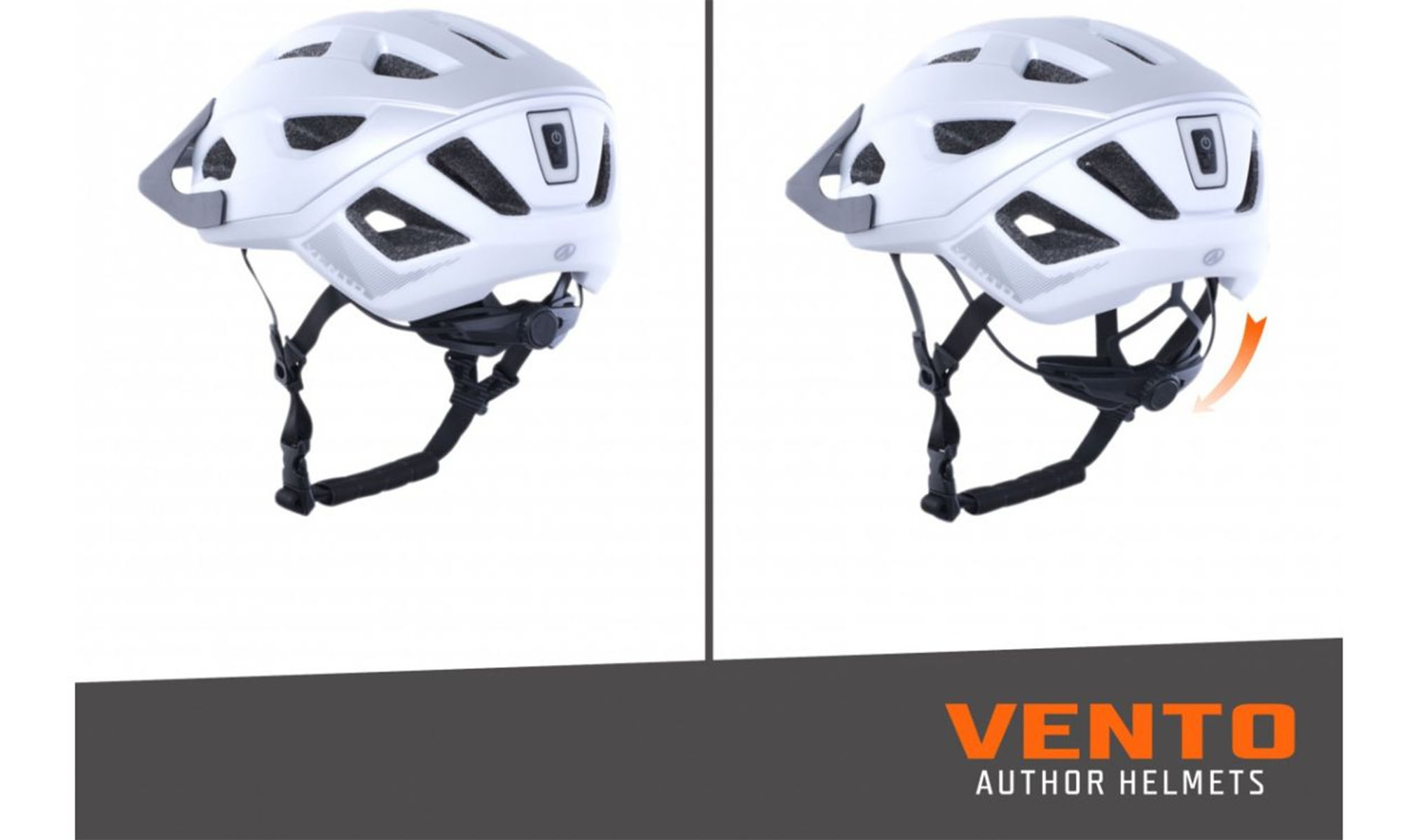 Шлем Author Vento InMold LED, размер 58-61 см, белый 2 Шлем Author Vento InMold LED, размер 58-61 см, белый 2