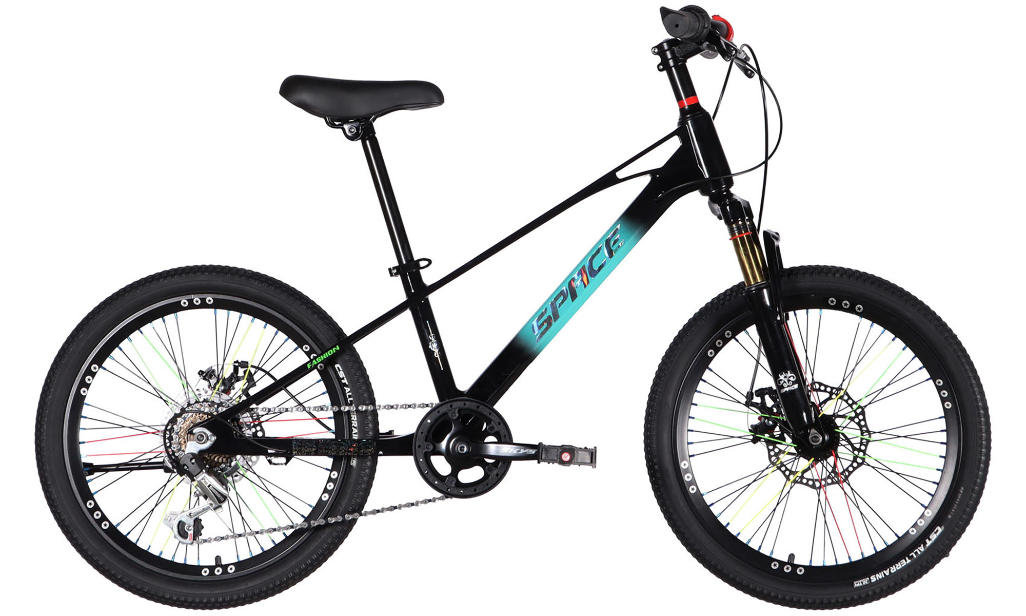 Велосипед SPACE KID ALIOTH DD FR 20", размер XXS, рама-11", год 2025, черный 