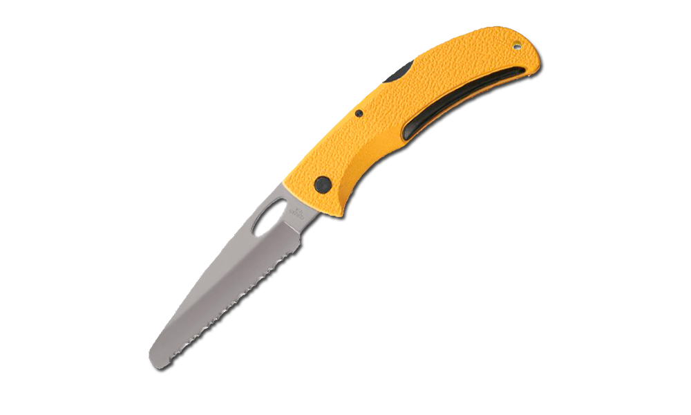Фотография Складной нож Gerber E-Z Out Rescue желтый
