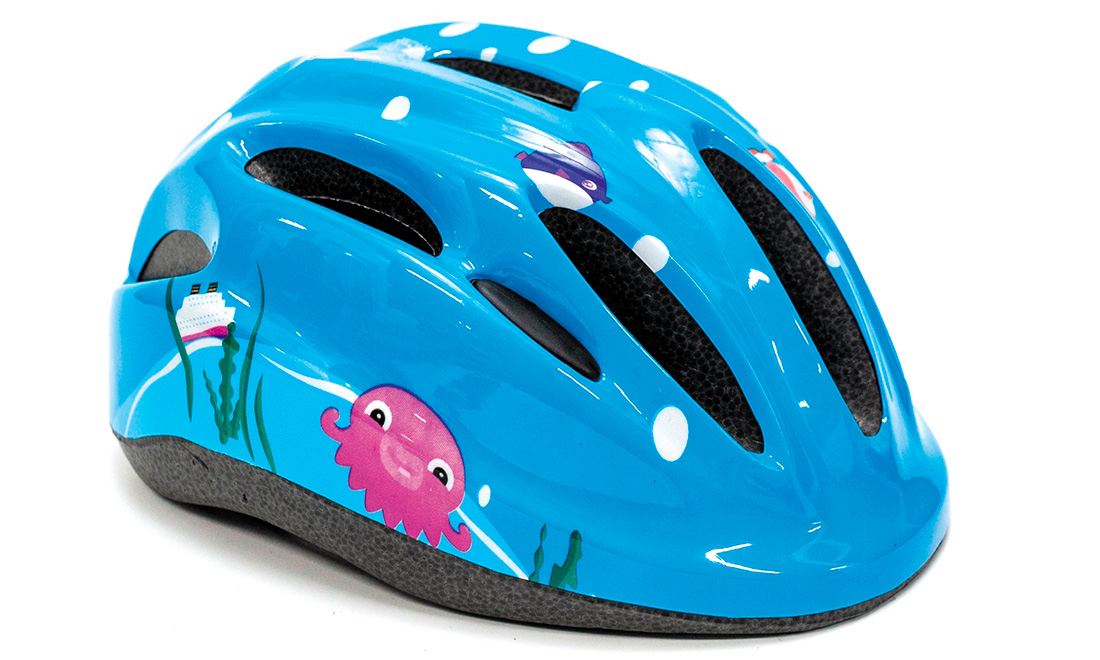 Фотография Шлем велосипедный FSK KS502, размер М (50-56 см), Голубой