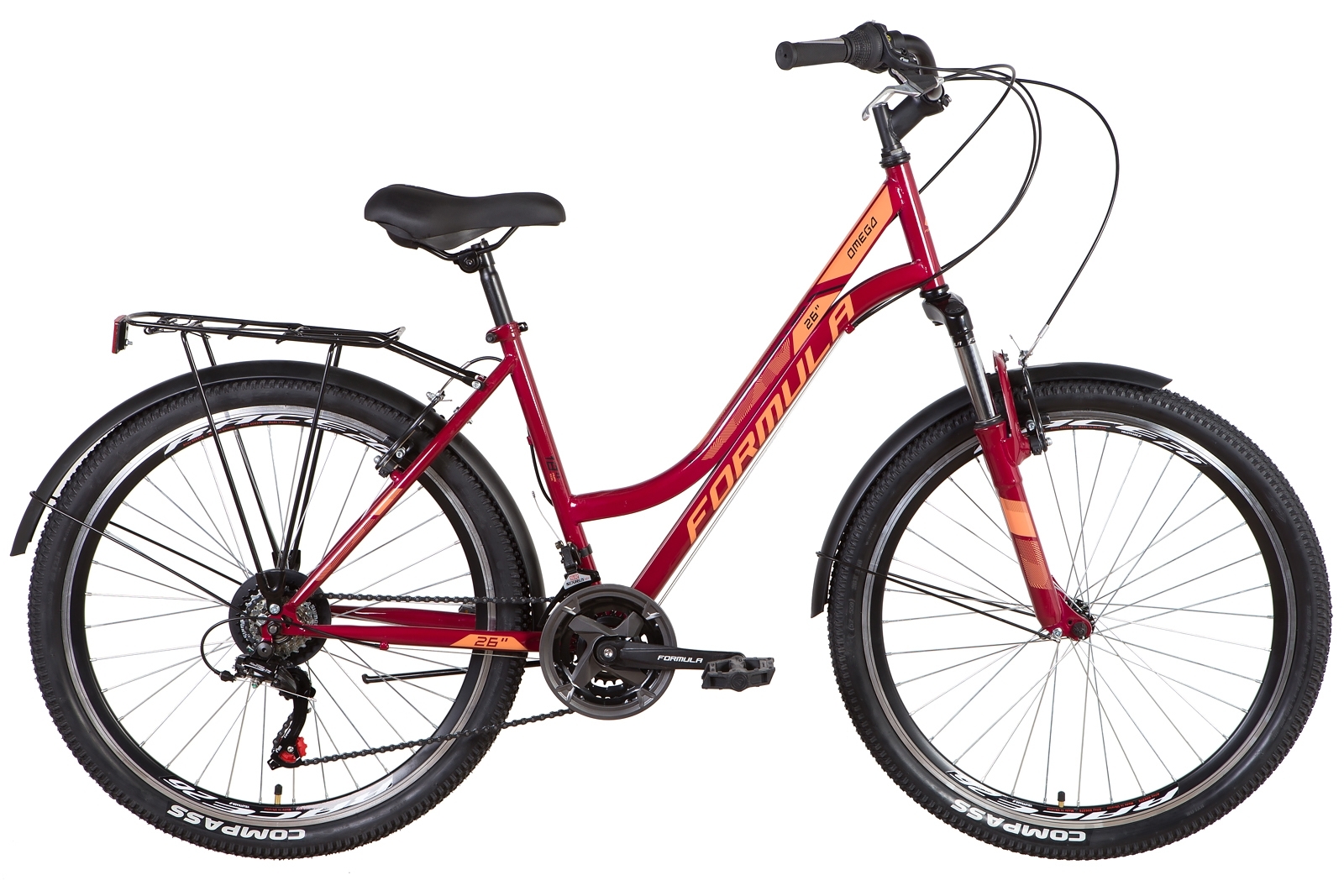 Велосипед Formula OMEGA AM Vbr 26" размер М рама 18 2022 Красный