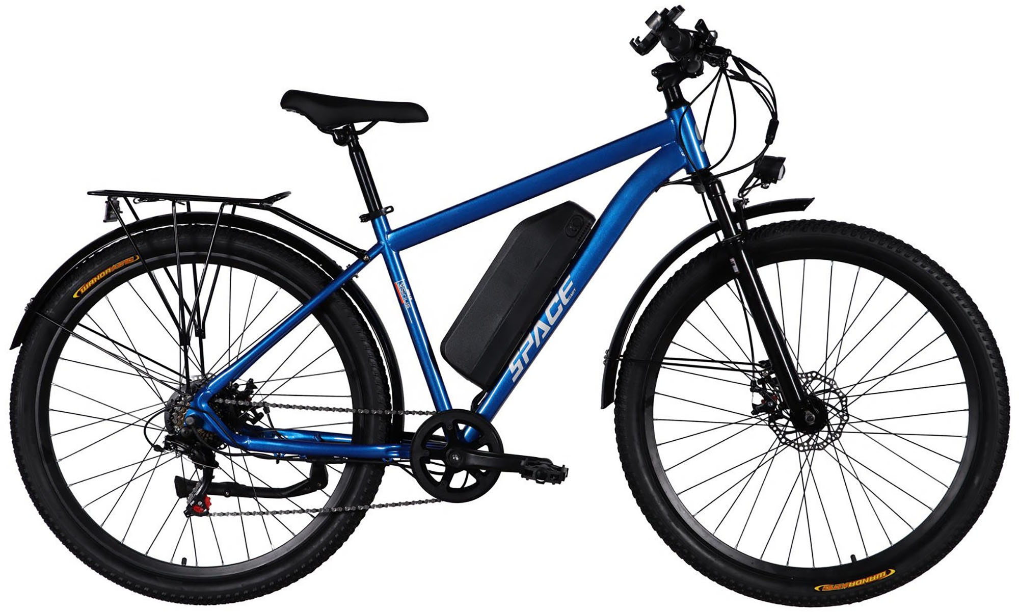 Велосипед с электроприводом SPACE SIRIUS DD FR 29", размер L, рама-19", 48B, 15.6А*ч, 500Вт, год 2026, синий 