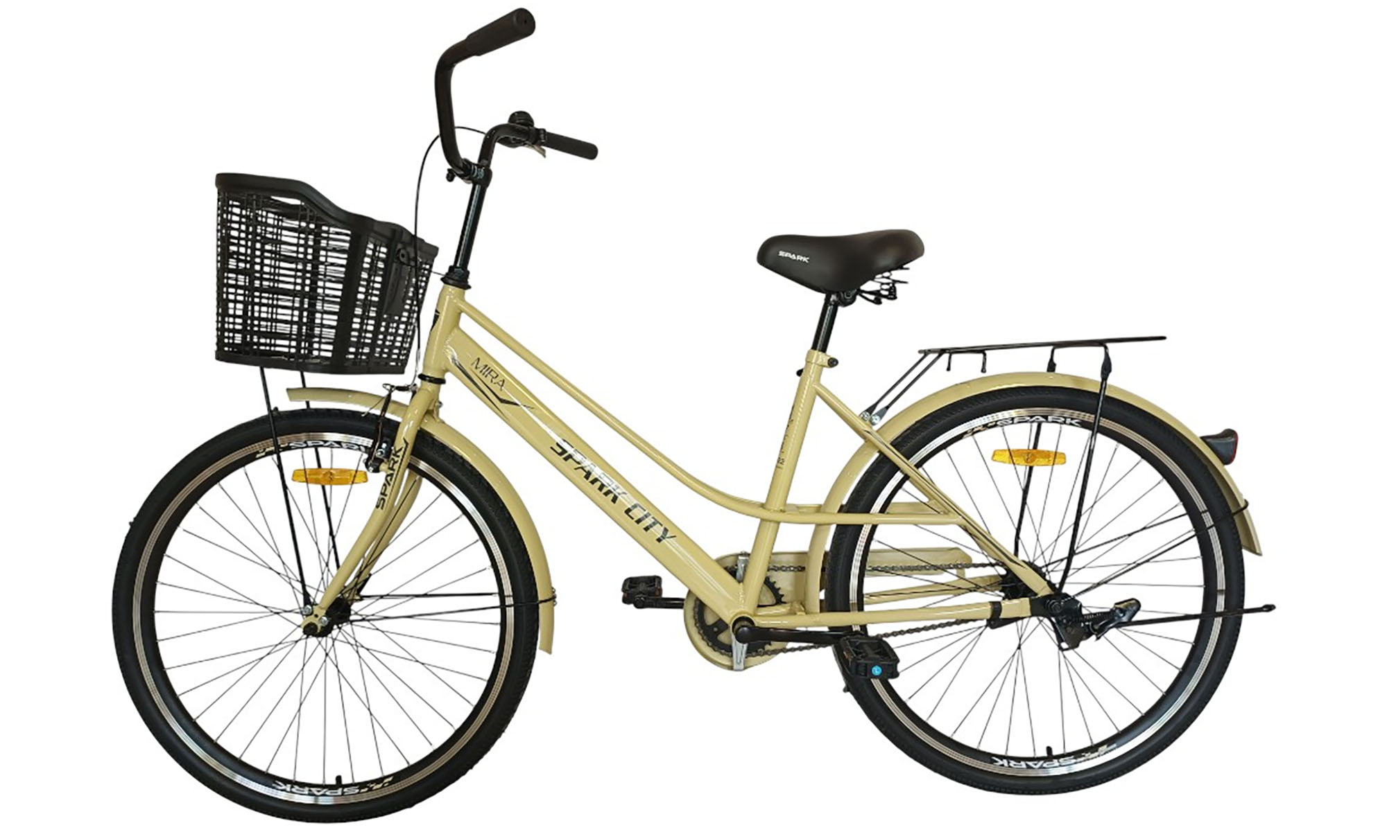 Велосипед SPARK CITY MIRA 26", размер M, рама - 17", год 2026, желтый 4