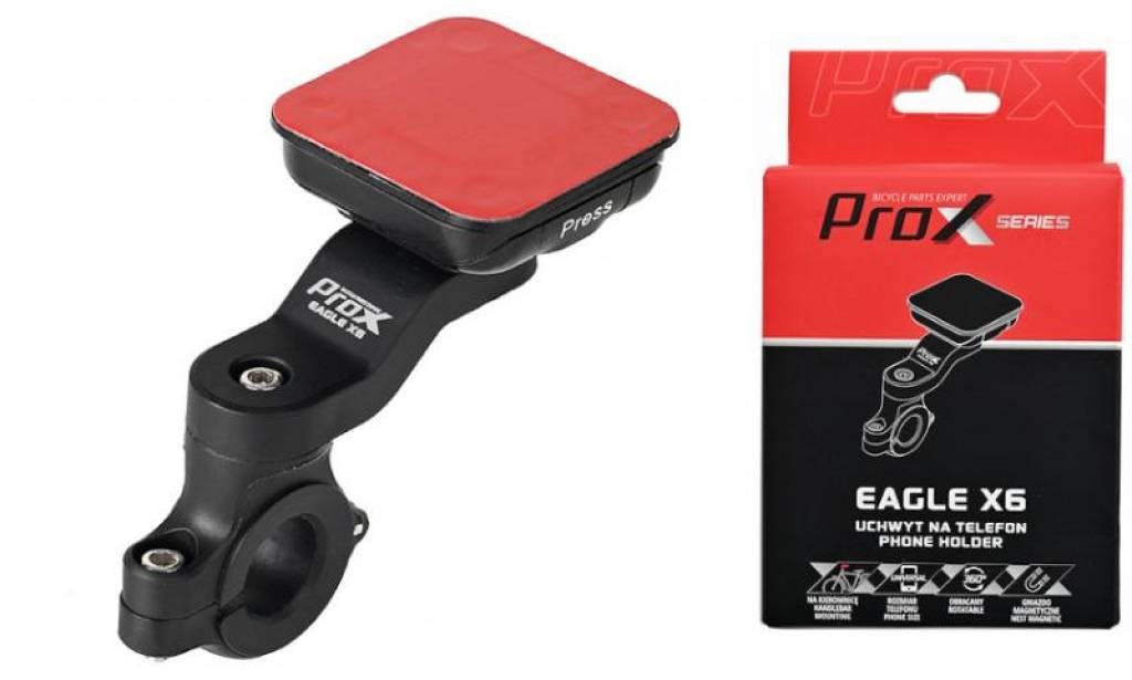Велодержатель ProX Eagle X6 для телефона, магнитный, черный 4 Велодержатель ProX Eagle X6 для телефона, магнитный, черный 4