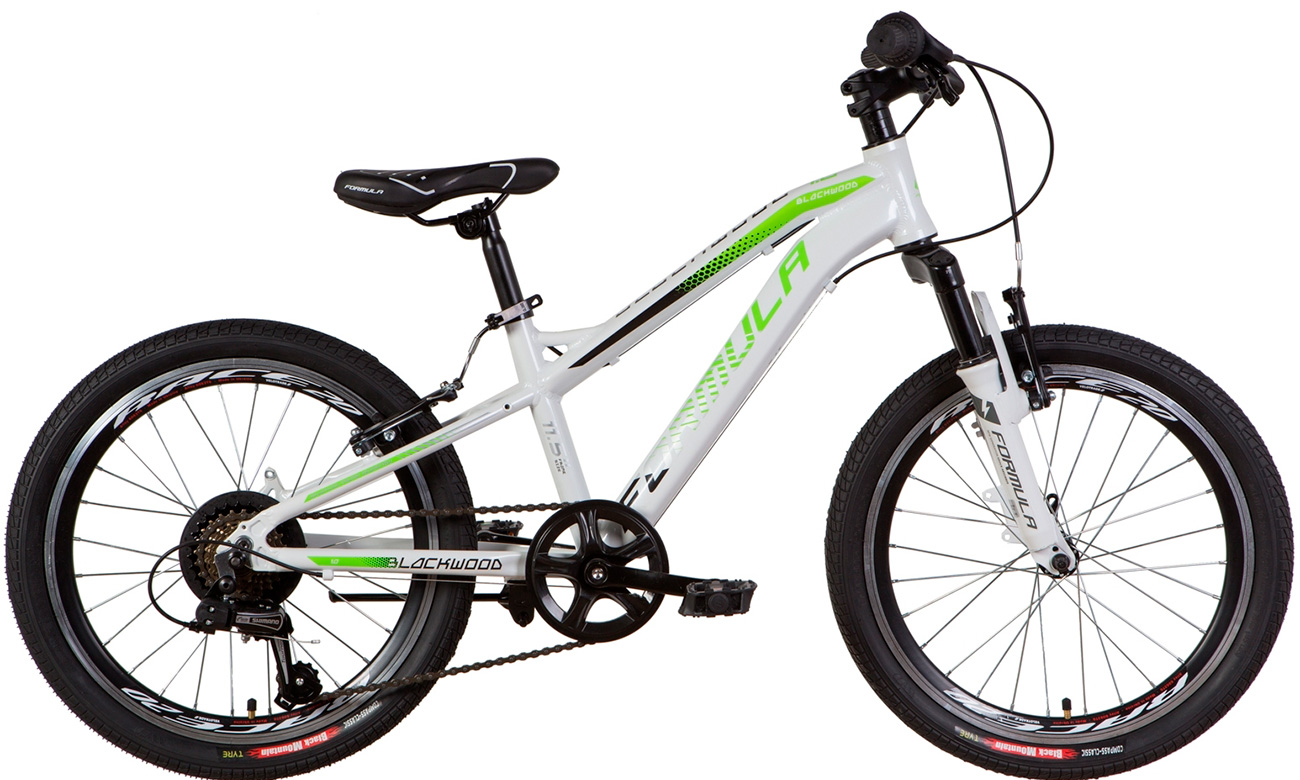 Фотографія Дитячий велосипед Formula BLACKWOOD 1.0 AM Vbr 20" (2021) 2021 Біло-зелений