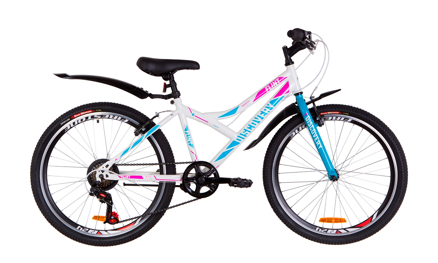 Велосипед 24" Discovery FLINT Vbr (2019) 2019 Бело-голубой