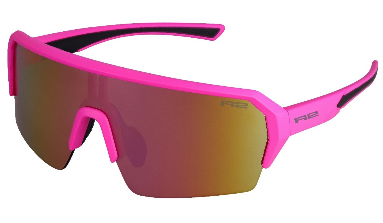 Окуляри дитячі R2 HYPE neon pink (matt), лінза brown (pink chrome) PC, кат. 3 