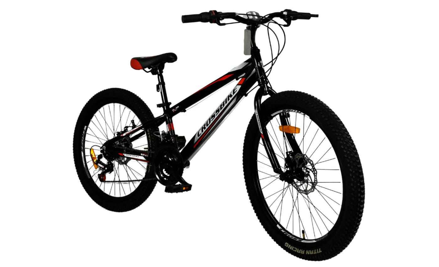 Велосипед CROSSBIKE Spark D 24" розмір XXS рама 11 2022 Чорно-Червоний 3