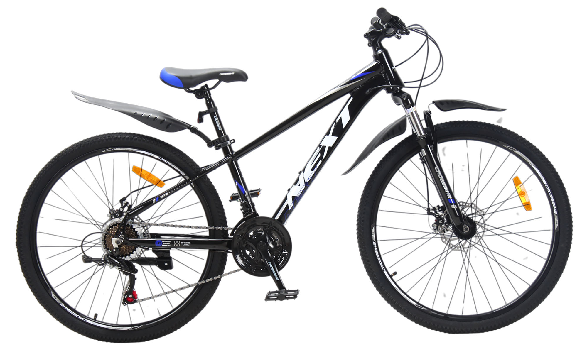 Фотография Велосипед Crossbike Next  27.5", размер M, рама 17", 2025, Черный-Синий