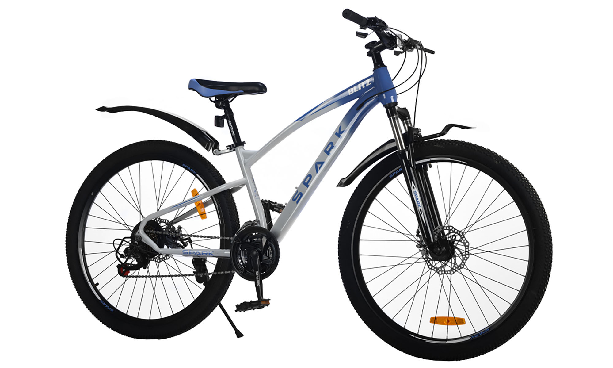 Велосипед SPARK BLITZ 27,5", размер S, рама 15", год 2025, синий с серым 3