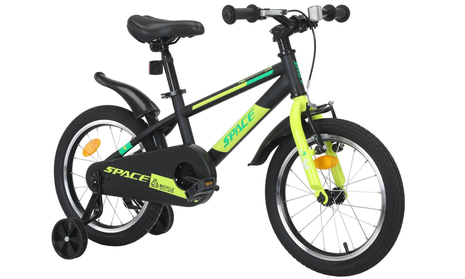 Фотография Велосипед SPACE KID GEON BH 20" рама 10" 2024 Черно-зеленый 2