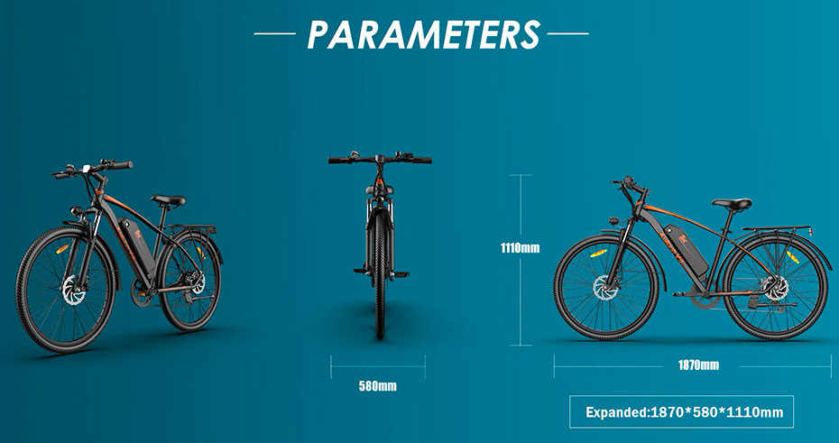 Електровелосипед Kugoo Kirin V3 (350 Вт, 15 Ah, 36 В), 27.5", чорний 2