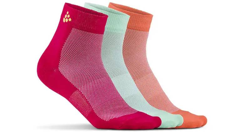 Фотография Комплект носков унисекс Craft Greatness Mid 3 пары, размер 46-48, сезон SS 19, разноцветные