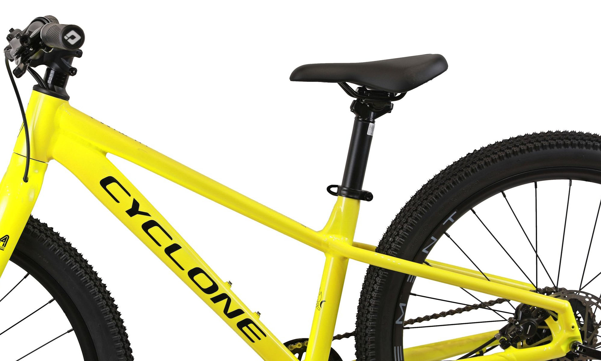 Фотография Велосипед CYCLONE ULTIMA 24", размер XXS, рама 12", 2025, Желтый  2