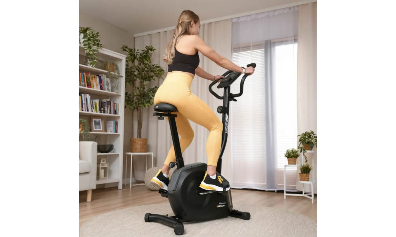 Велотренажер Hop-Sport HS-4000H Grant черно-золотистый 3
