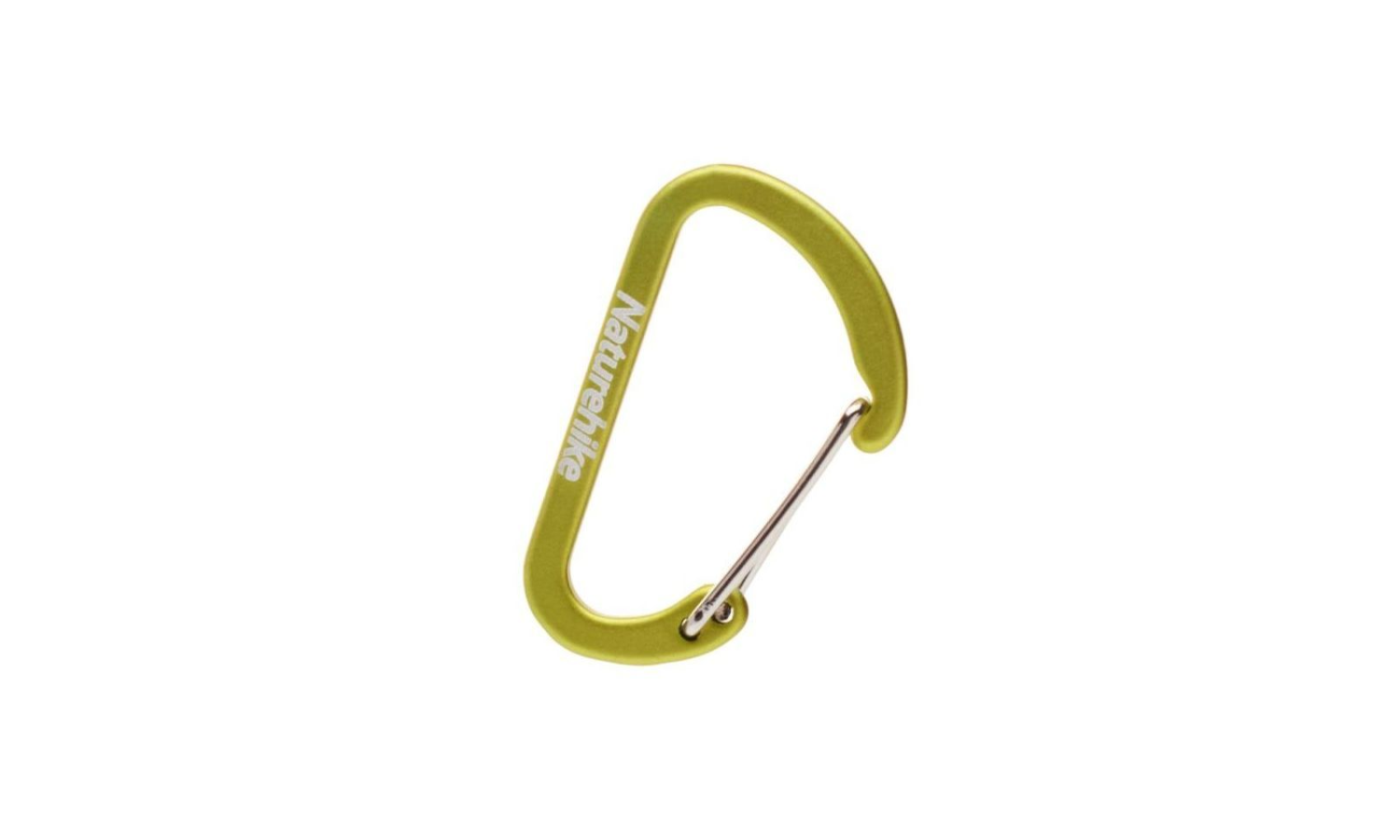 Карабин алюминиевый Naturehike D-type NH15A004-H, 4 см, зеленый (2 шт.) 2