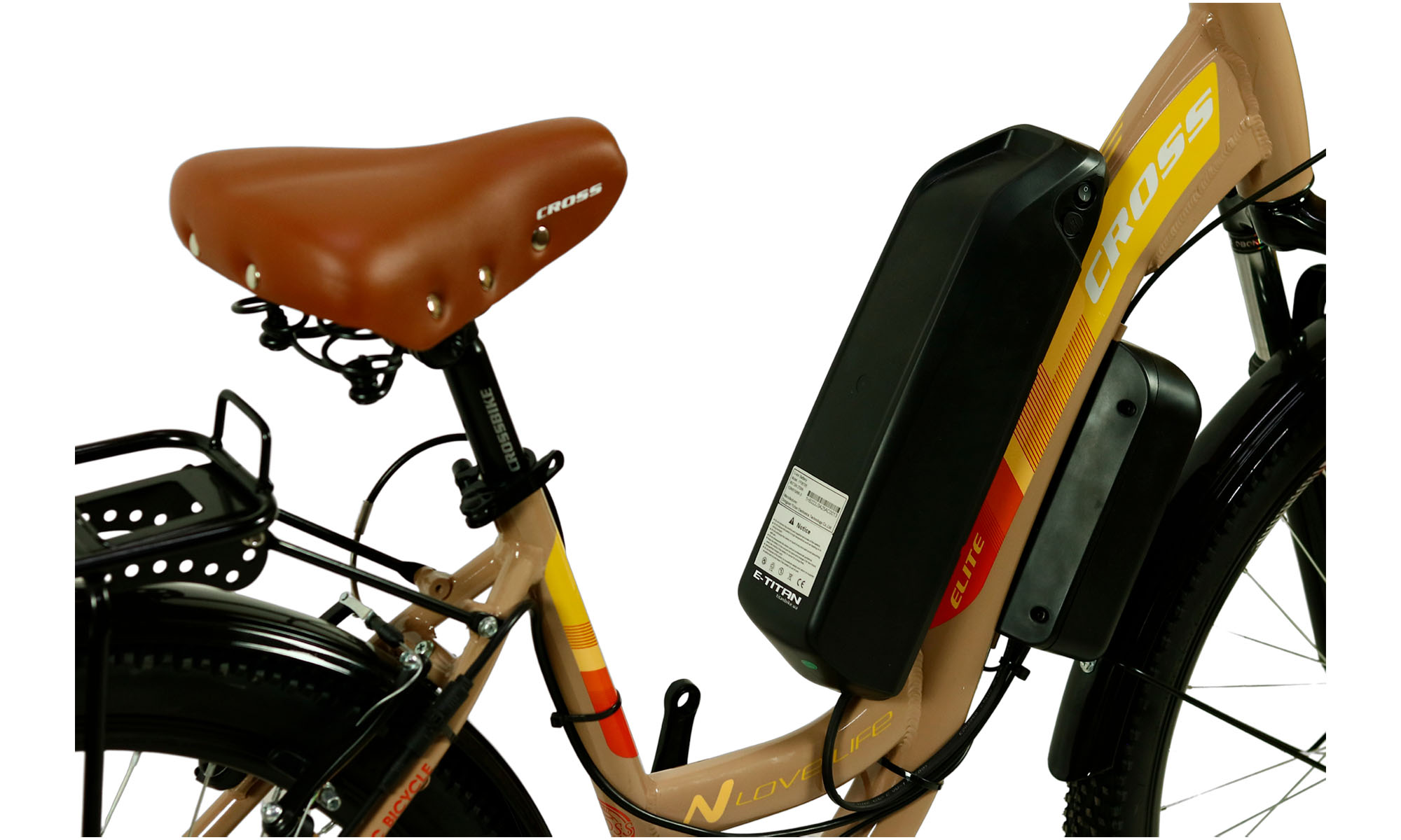 Elstrovipice Cross Elite 26 ", розмір M, кадр 17", 2022, коричневий, 350W, 10Ah 3