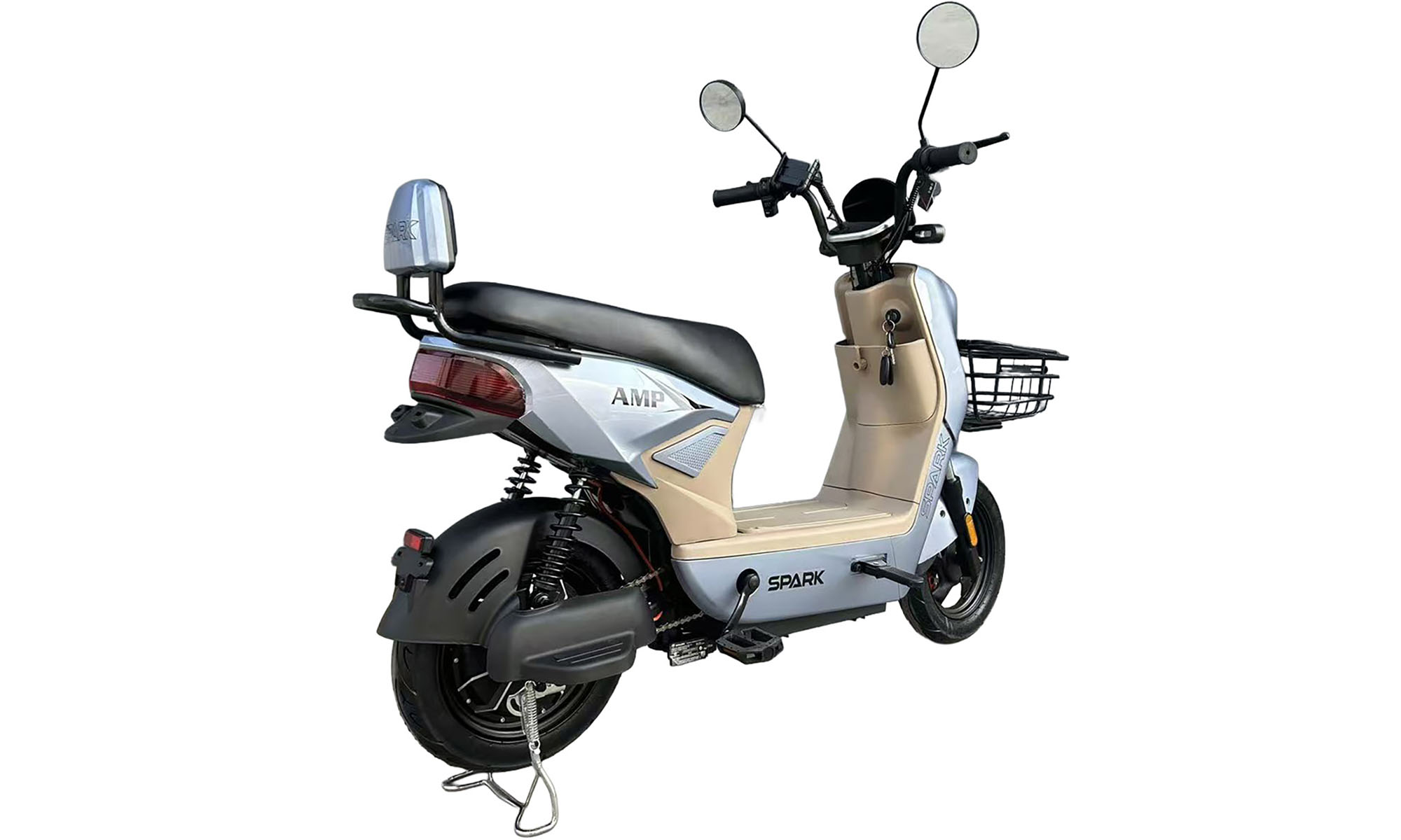 Велосипед с электромотором SPARK AMP 14", 48V/800W/25Ah, год 2026, серый 5