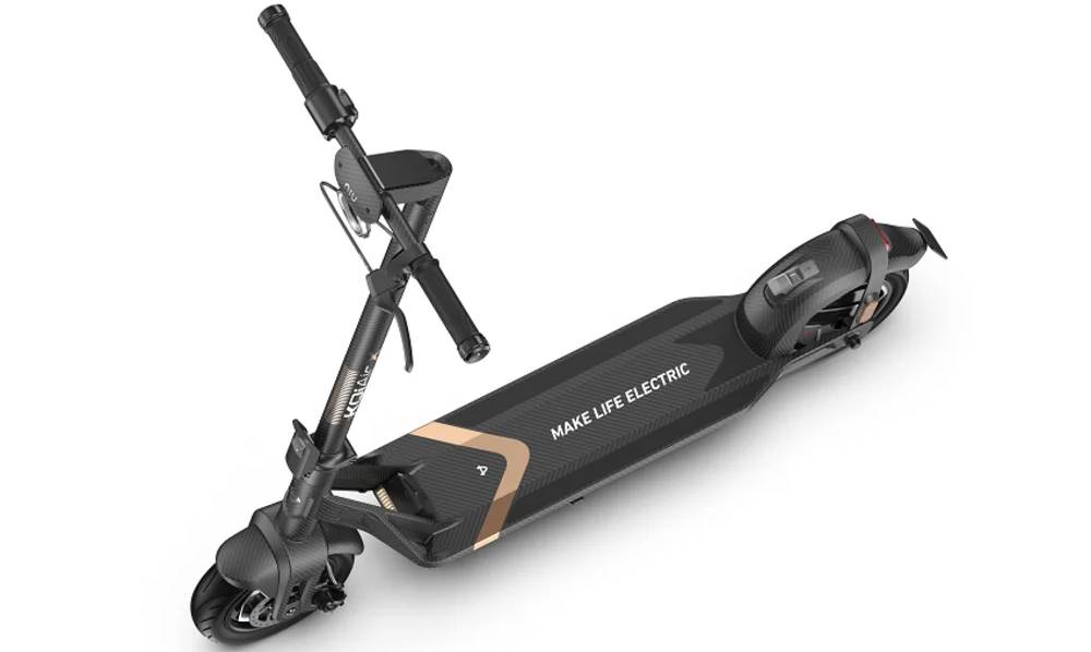 Электросамокат NIU KQi Air X Full Carbon UltraLight 9,5", 350(700)W, 9,4Ah, App, черно-желтый 2