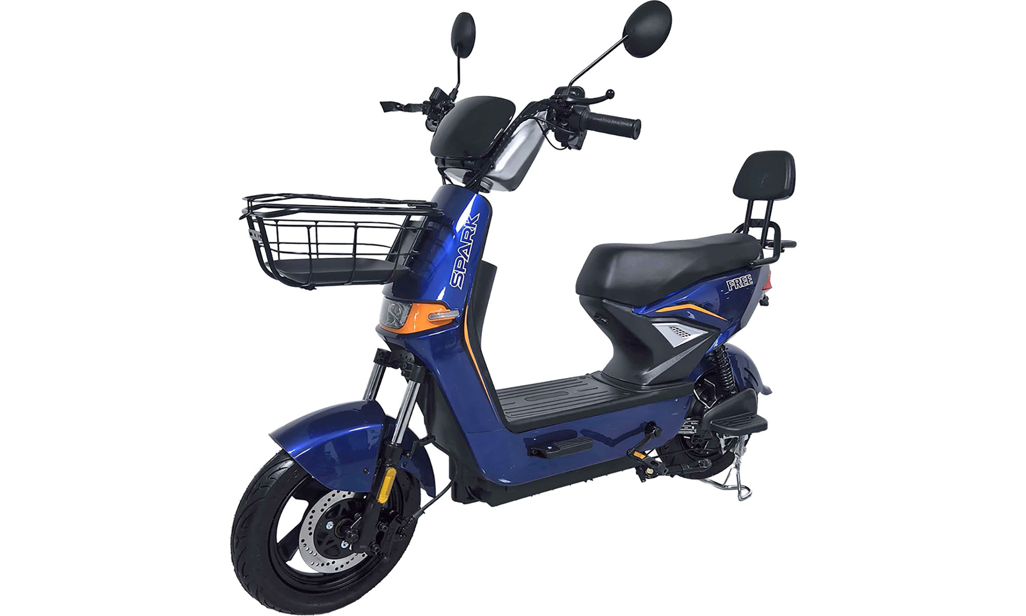 Велосипед с электромотором SPARK FREE 14", размер универсальный, год 2026, 60V/1000W/25Ah, синий 2