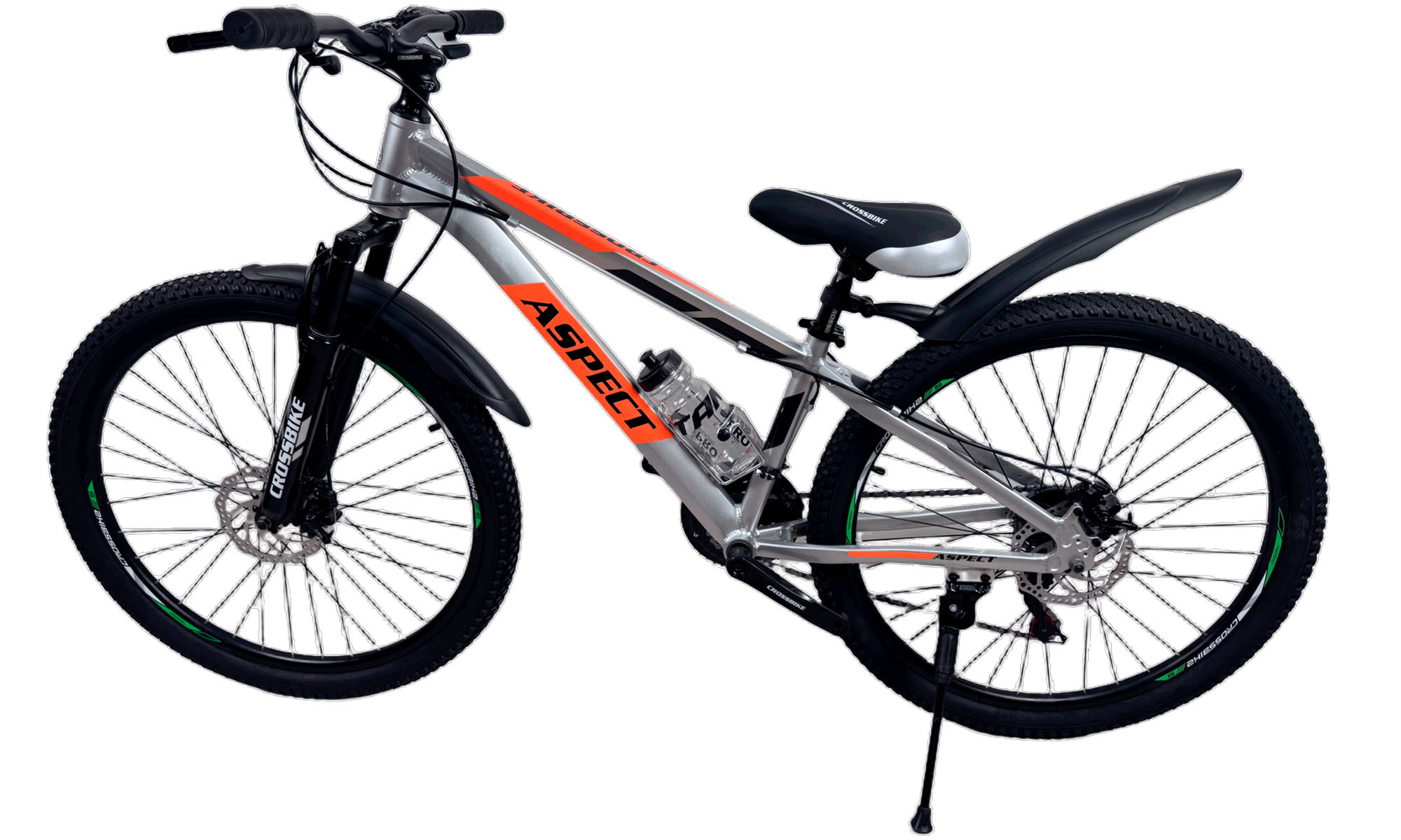 Велосипед CrossBike Aspect 26", розмір XS, рама 13", рік 2026, Сріблястий 2 Велосипед CrossBike Aspect 26", розмір XS, рама 13", рік 2026, Сріблястий 2