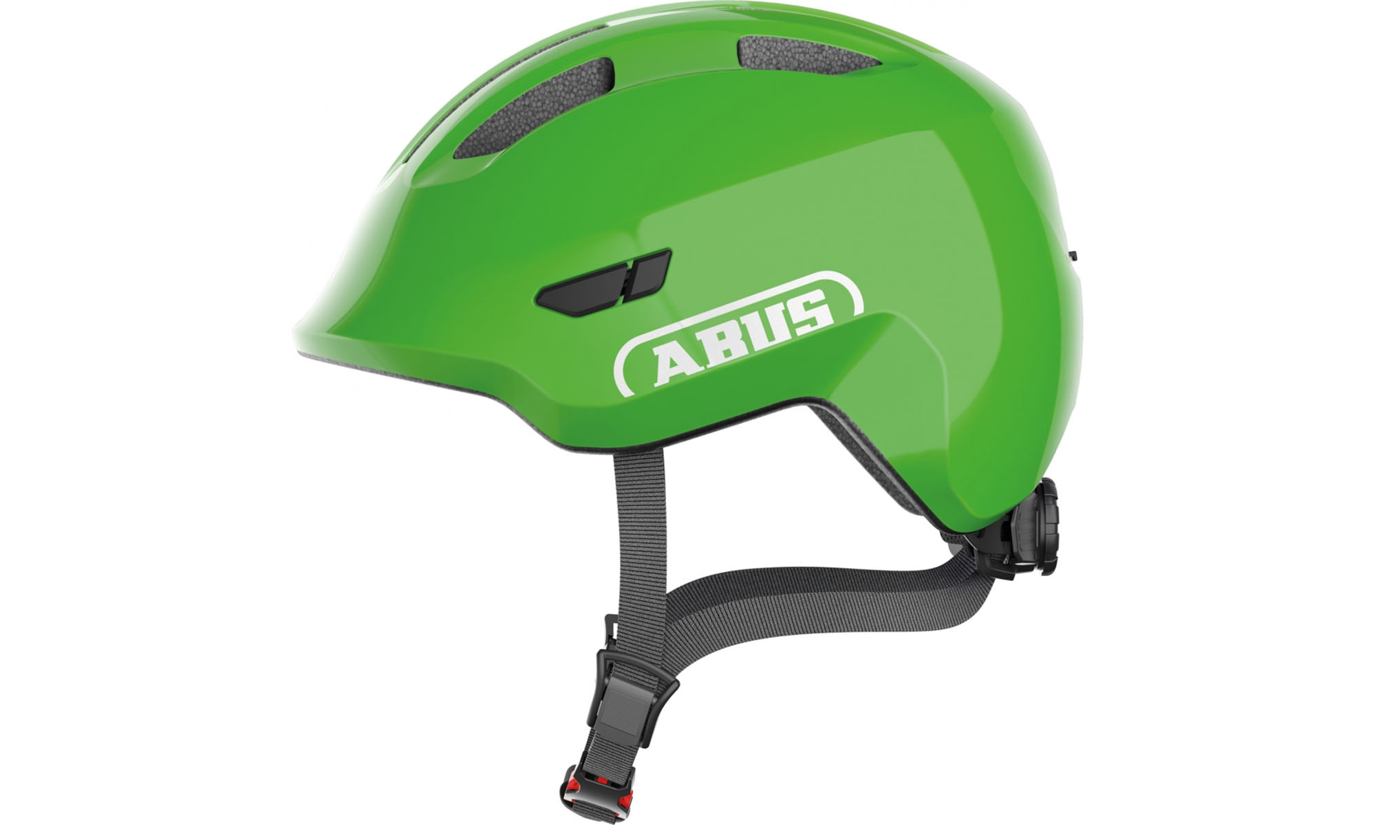 Велошлем детский ABUS SMILEY 3.0 Shiny Green, размер S (45-50 см), глянцевый зеленый 